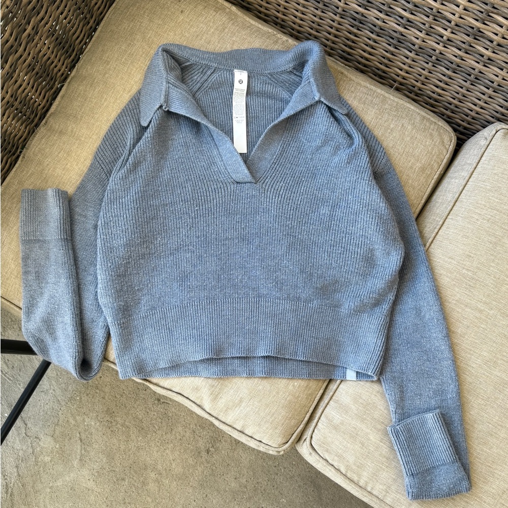 Lululemon Collared Merino Wool-Blend Sweater